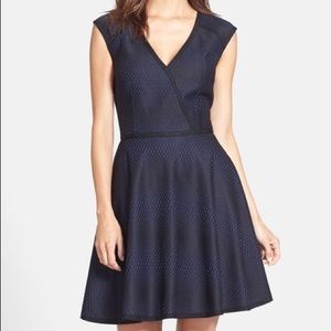 Trina Turk Corina cutout back flare dress